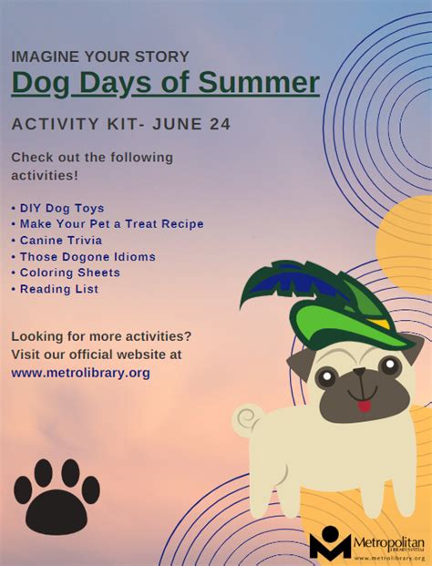 Imagine Your Story: Dog Days of Summer Take Home Kit | Metropolitan ...