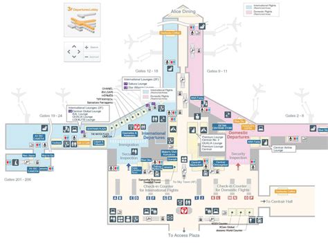 Nagoya Airport Terminal Map