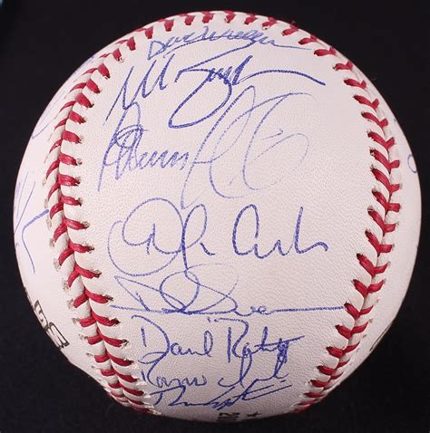 2004 Boston Red Sox Team-Signed World Series Baseball with (22 ...