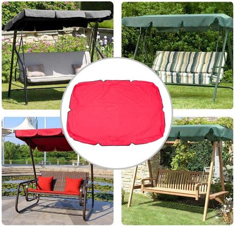 Luerme Outdoor Swing Canopy Garden Seat Swing Chair Replacement Canopy ...