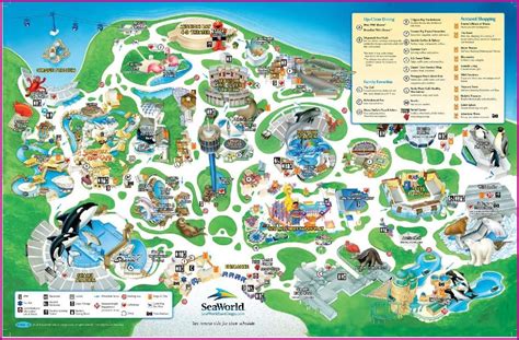 Seaworld San Antonio Park Map Map : Resume Examples