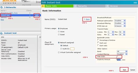 Hiding SSID on Instant | Wireless Access