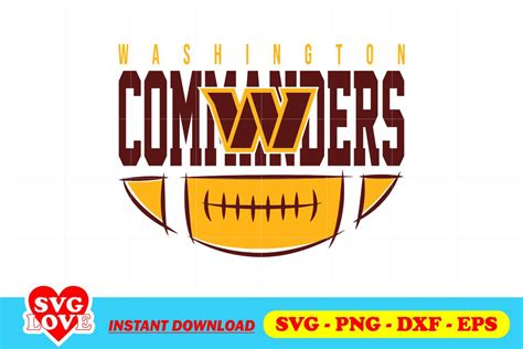 Washington Commanders Football Team SVG - Gravectory