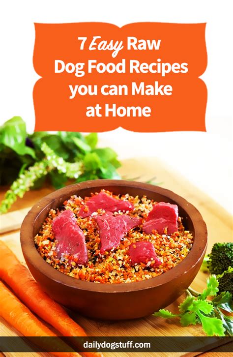 7 Easy Raw Dog Food Recipes you can Make at Home | Daily Dog Stuff