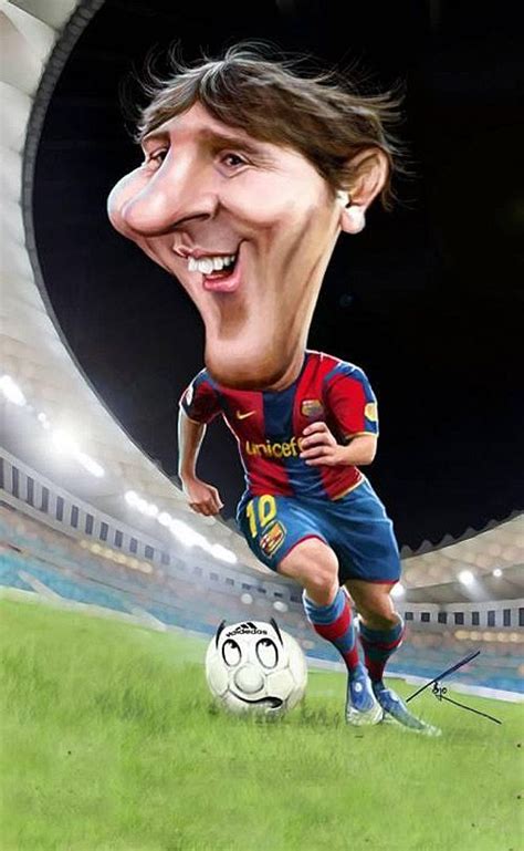 Caricatura de Messi | Celebrity caricatures, Funny caricatures, Caricature