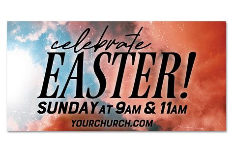 Outdoor Vinyl - Easter Scene - Church Banners .com