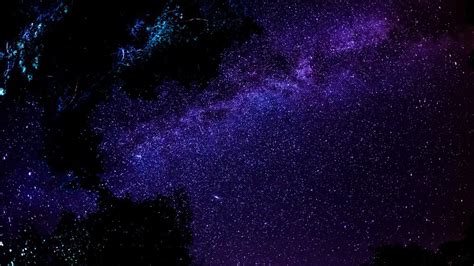 Purple Night Stars Sky Space HD Wallpaper - Stylish HD Wal… | Flickr