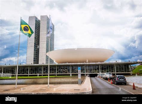 Brazilian National Congress building in Brasilia, capital of Brazil ...