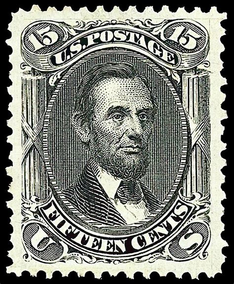 15 Cent Abraham Lincoln Stamp 1867 Photograph by Daniel Hagerman