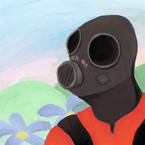 TF2: Pyro (Pyroland) Colouring practice [Digital] by experimentalchloe on DeviantArt