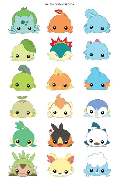 Get your fill of chibi cute pokemon Adorable Pokemon in chibi style