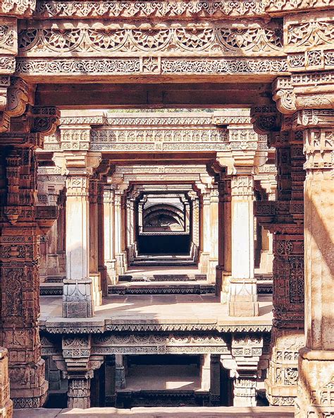 Ruins of Adalaj Ni Vav (Stepwell), Ahmedabad, Gujarat, India