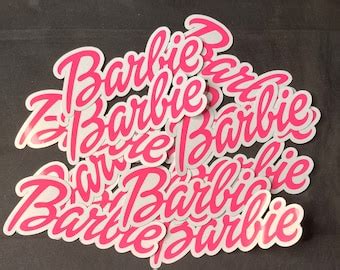 Barbie Vinyl Stickers - Etsy