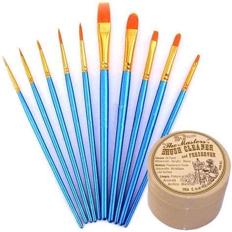 General Pencil Masters Brush Cleaner & Preserver and Pixiss Acrylic ...