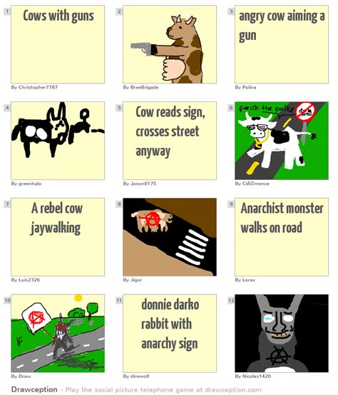 Cows with guns - Drawception