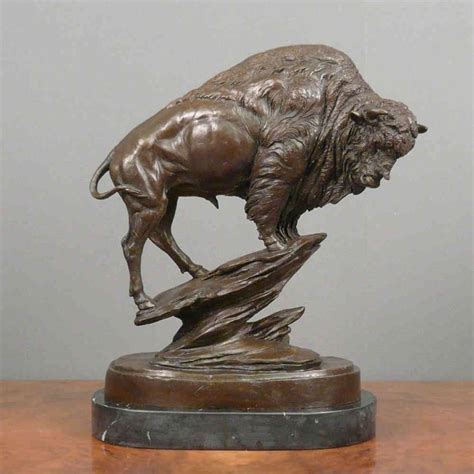 Bronze Sculpture - Bison - Statues