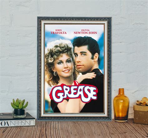 Grease Movie Poster, Grease Vintage Movie Canvas Cloth Poster - Etsy