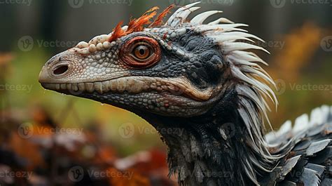 Close-up photo of a Spinosaurus looking in their habitat. Generative AI ...