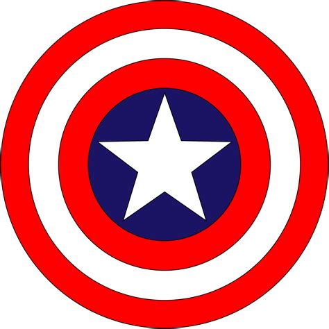 Clipart of the Captain America's shield free image download