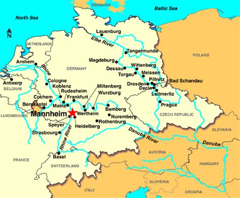 Where Is Mannheim Germany On The Map - Joela Mabelle