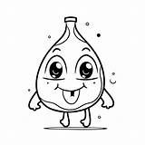 Cartoon Water Bottle Color Page With Its Face Outline Sketch Drawing  sketch template