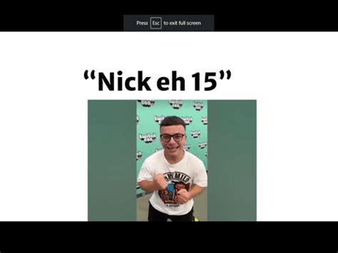 Nick Eh 30 Nick Eh 15 Meme - Nick eh 30 Nick eh 15 Short - Discover ...