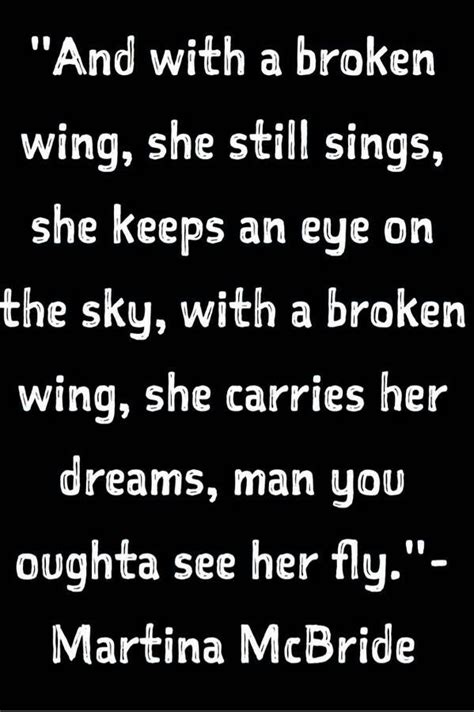 Broken Wing Martina McBride Music Lyrics, Music Quotes, Music Songs, Bible Quotes, Country ...