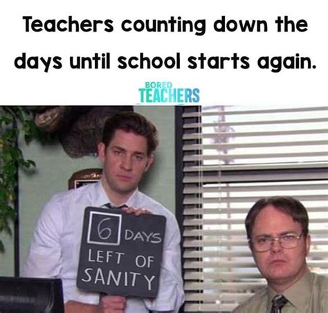 Count 'em down. | Teacher quotes funny, Teaching humor, Teaching memes