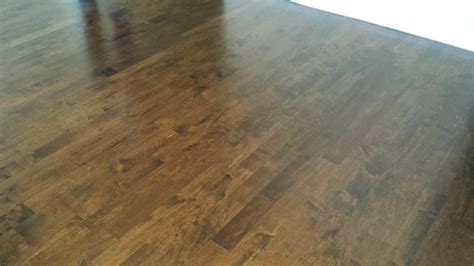 Dark Stained Color on Maple - Midwest Hardwood Floors Inc.