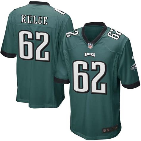 Jason Kelce Philadelphia Eagles Youth Nike Team Color Game Jersey ...