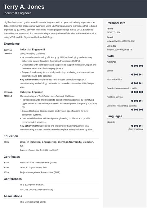 Industrial Engineer Resume Examples [2024 Guide]