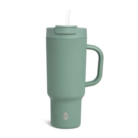 TAL Stainless Steel Hudson Tumbler with Straw 40 fl oz, Sage - Walmart.com