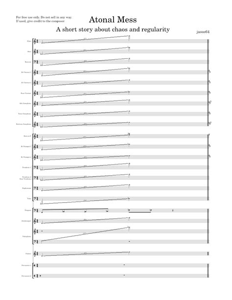 Atonal mess - Jasos64 Sheet music for Trombone, Euphonium, Tuba, Flute & more instruments ...