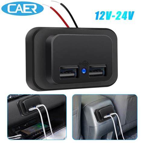 Usb Port Hub for Car，car Usb Port Socket，usb Port for Car,Dual USB Car Charger Socket 12V/24V 3 ...