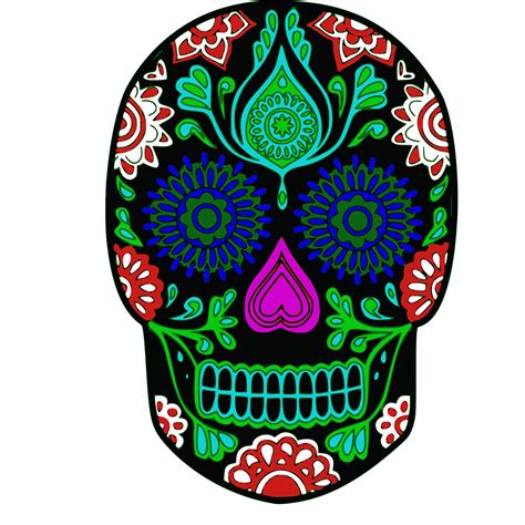 Free Sugar Skull Transparent Background, Download Free Sugar Skull Transparent Background png ...