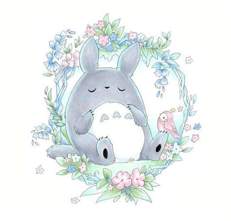 Sleepy Totoro by Cinnamoron | Totoro, Totoro art, Studio ghibli art