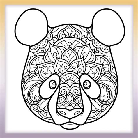 Mandala – Panda – Coloringbook.pics