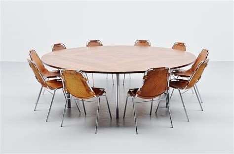 Large round conference table Florence Knoll International 1960 – MassModernDesign