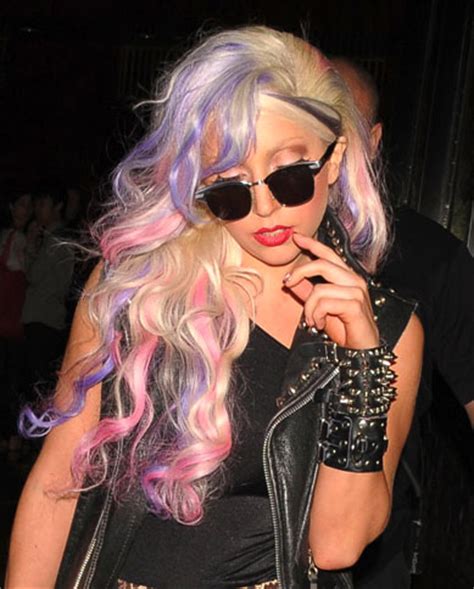 Lady Gaga's New Purple and Pink Hair | POPSUGAR Beauty