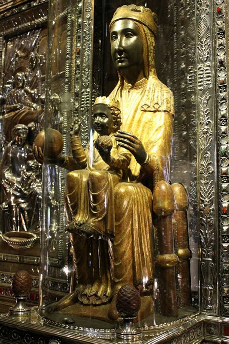 The famous Black Madonna of Montserrat. | Statue, Buddha statue, Sculptures