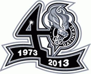 Gatineau Olympiques Logo - Anniversary Logo - Quebec Maritime Jr Hockey League (QMJHL) - Chris ...