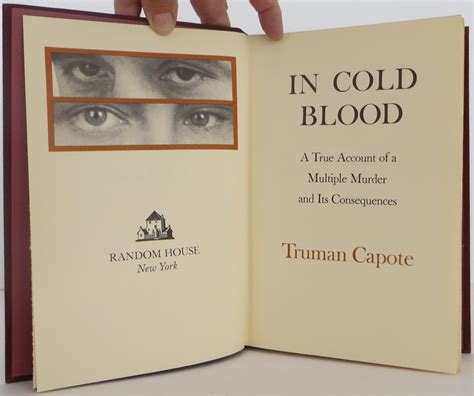 In Cold Blood | Truman Capote | 1st Edition