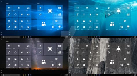 Windows 10 Start Screen Transparent Tiles by armend07 on DeviantArt