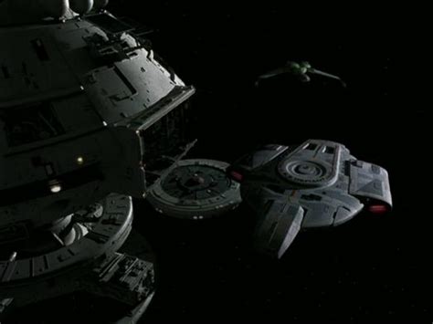 Defiant and Rotarran at Starbase 375