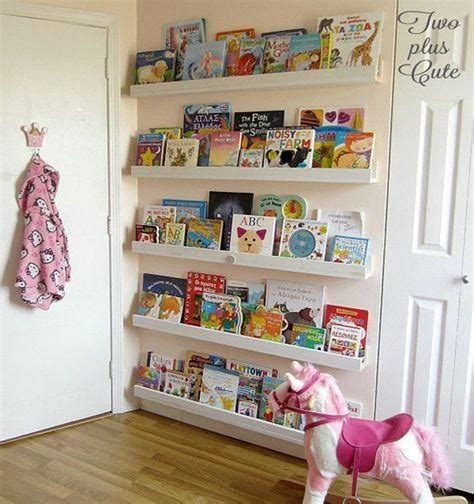 Cozy Bookcase Ideas For Kids Room 26 | Bookcase diy, Bookshelves diy, Nursery bedroom ideas