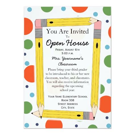 Back To School Open House Invitation | Zazzle.com