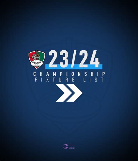 2023/24 Championship Fixtures Announced - Coventry Rugby