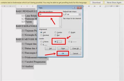 Cara Membuat Daftar Isi manual di Word Semua Versi - Dafunda.com