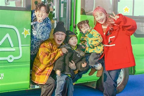 HaHa, Byul, And Their Children Board The Bus For A Family Trip In New Variety Show Posters | Soompi