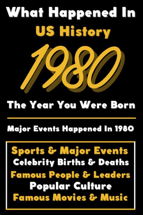 What Happened in US History 1980 The Year You Were Born: Special Gift ...